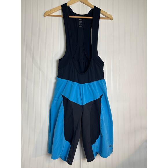 Gore Bike Wear Bib Shorts Padded Seat Cycling Men's XL Black and Blue Gorpcore - Picture 1 of 14